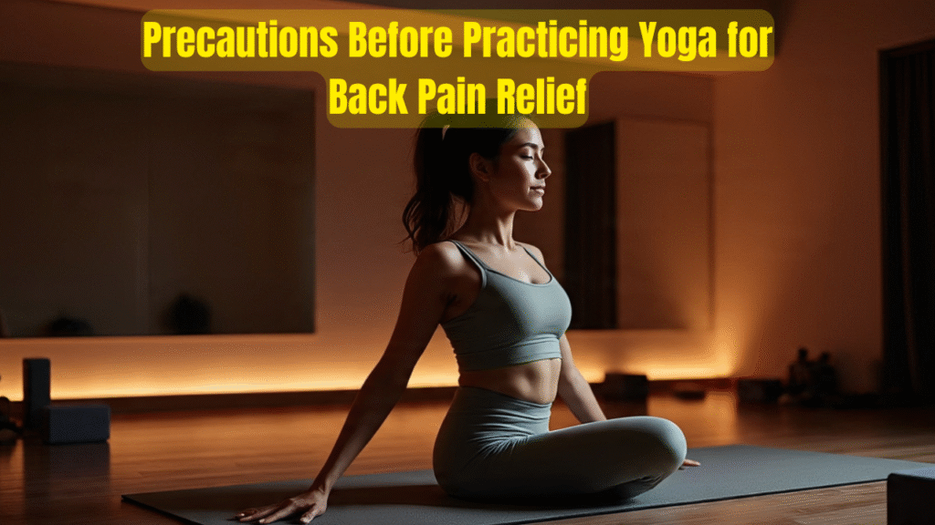 Precautions Before Practicing Yoga for Back Pain Relief